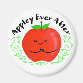Positief Apple Pun - Eenmaal later toepassen Magneet