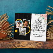 Positief bericht voor beste vrienden 3 foto's fotoplaat (Zijkant)