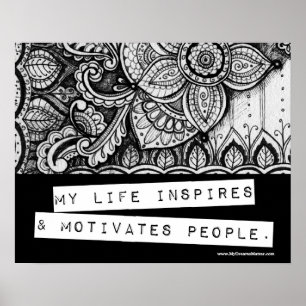 Positief bevestigend succes Raming Leader Boss Poster