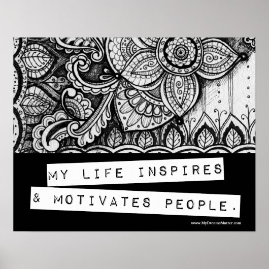 Positief bevestigend succes Raming Leader Boss Poster (Voorkant)