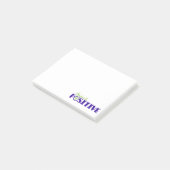 Positief blauw artikel post-it® notes (Schuin)