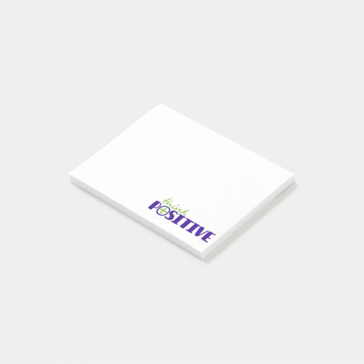 Positief blauw artikel post-it® notes (Schuin)