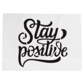 Positief blauw groot cadeauzakje (Achterkant)