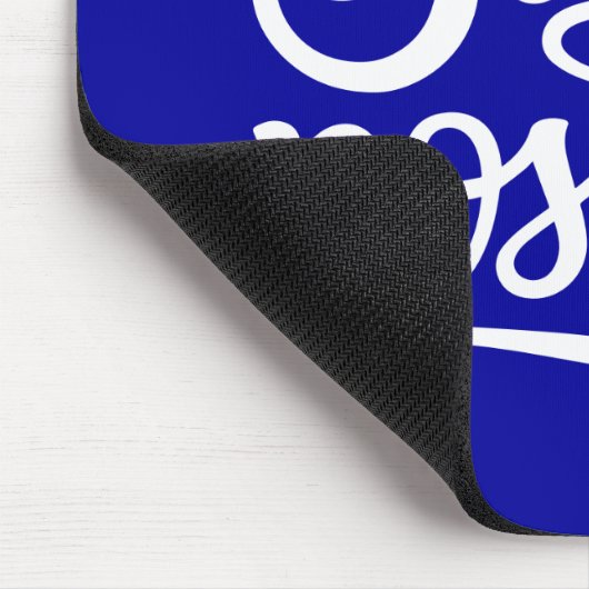 Positief blauw muismat (Hoek)