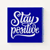 Positief blauw notitieboek (Achterkant)