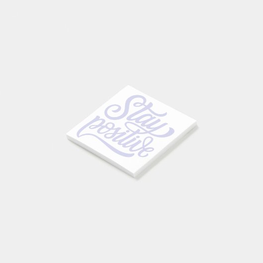 Positief blauw post-it® notes (Schuin)