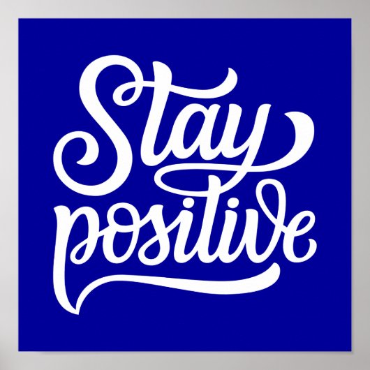 Positief blauw poster (Voorkant)