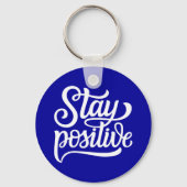 Positief blauw sleutelhanger (Voorkant)