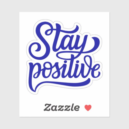 Positief blauw sticker (Vel)