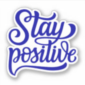 Positief blauw sticker (Voorkant)