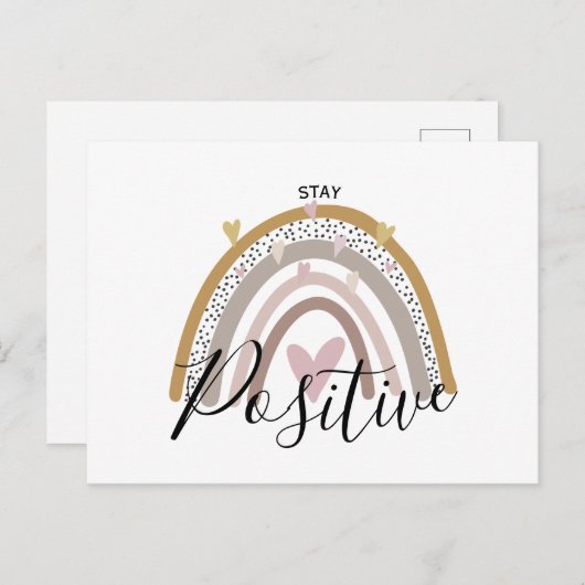 positief blijven briefkaart (Voorkant / Achterkant)