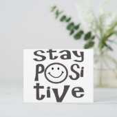 Positief blijven briefkaart (Staand voorkant)