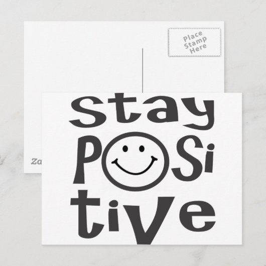 Positief blijven briefkaart (Voorkant / Achterkant)