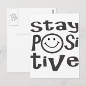 Positief blijven briefkaart (Voorkant / Achterkant)