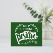 Positief blijven denken briefkaart (Staand voorkant)