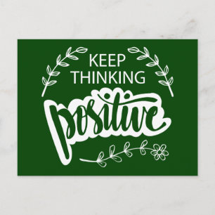 Positief blijven denken briefkaart