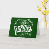 Positief blijven denken kaart (Gele Bloem)
