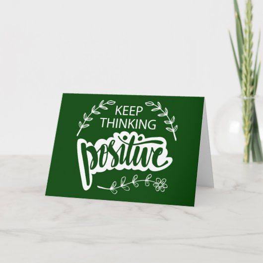 Positief blijven denken kaart (Voorkant)