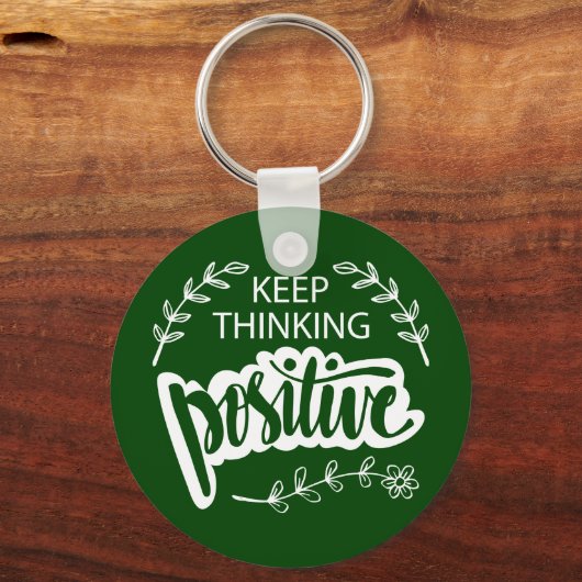 Positief blijven denken sleutelhanger (Voorkant)