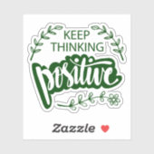 Positief blijven denken sticker (Vel)