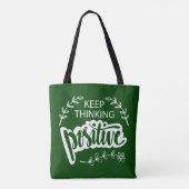 Positief blijven denken tote bag (Achterkant)