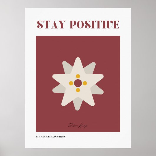 Positief blijven poster (Voorkant)