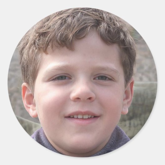 Positief blijven ronde sticker (Voorkant)