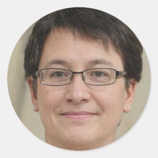 Positief blijven ronde sticker