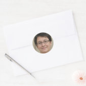 Positief blijven ronde sticker (Envelop)