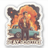 Positief blijven sticker (Voorkant)