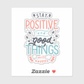 Positief blijven sticker (Vel)