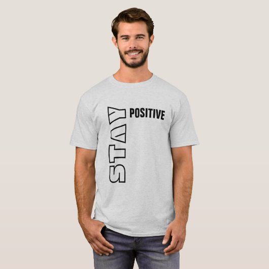 Positief blijven t-shirt (Voorkant volledig)