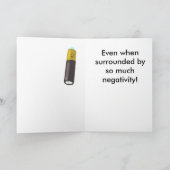 Positief blijven, zelfs rond negatieven. kaart (Binnen)