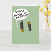 Positief blijven, zelfs rond negatieven. kaart (Gele Bloem)