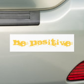 positief bumpersticker (Op auto)