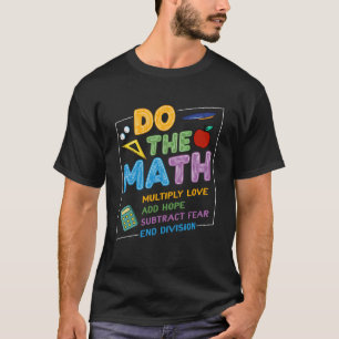 Positief citaat dat Slogan Love Hoop aanzet T-shirt