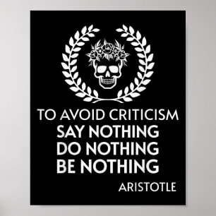 Positief citaat Stoïcijnse filosofie Aristoteles S Poster