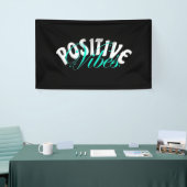 Positief citaat van Vibes Spandoek (Beurs)