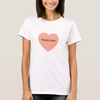 Positief dankbaar hart citaat ontwerp t-shirt