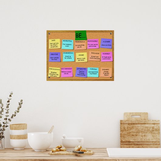 POSITIEF DENKEN - 15 punten Poster (Keuken)