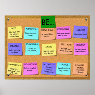 POSITIEF DENKEN - 15 punten Poster