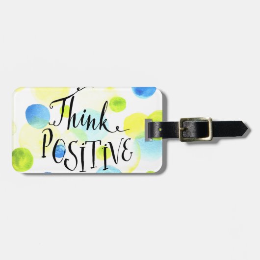 Positief denken bagagelabel (Voorkant horizontaal)