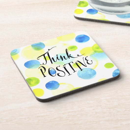 Positief denken bier onderzetter (Linkerzijde)