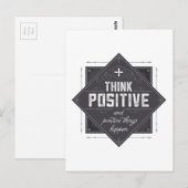 Positief denken briefkaart (Voorkant / Achterkant)