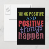 Positief denken briefkaart (Voorkant / Achterkant)