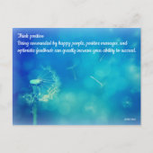 Positief denken briefkaart (Voorkant)