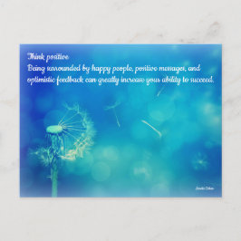 Positief denken briefkaart