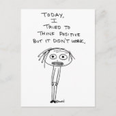 Positief denken briefkaart (Voorkant)