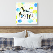 Positief denken canvas afdruk (Insitu (Slaapkamer))