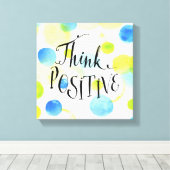 Positief denken canvas afdruk (Insitu (Houten vloer))